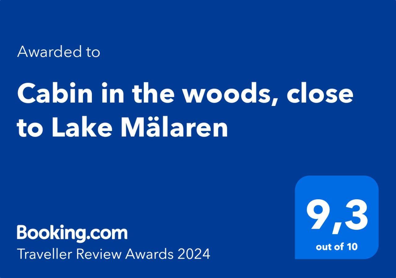 Cabin In The Woods, Close To Lake Maelaren 에스킬스투나 외부 사진
